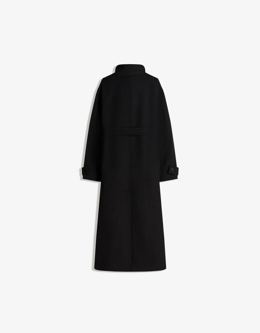 Long High Neck Coat