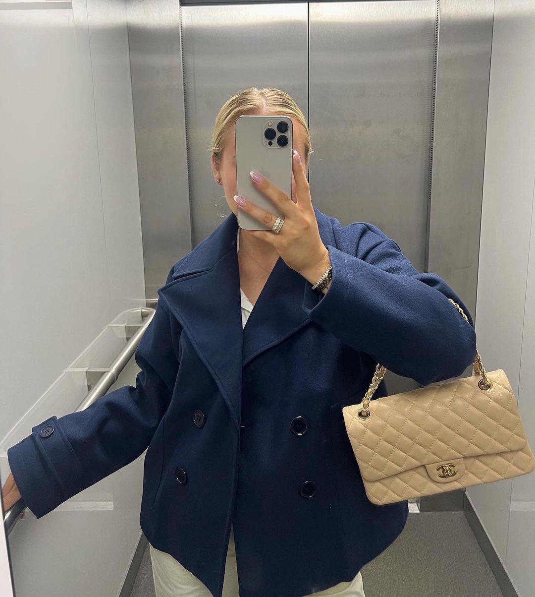 Ginalli coat - Navy coat