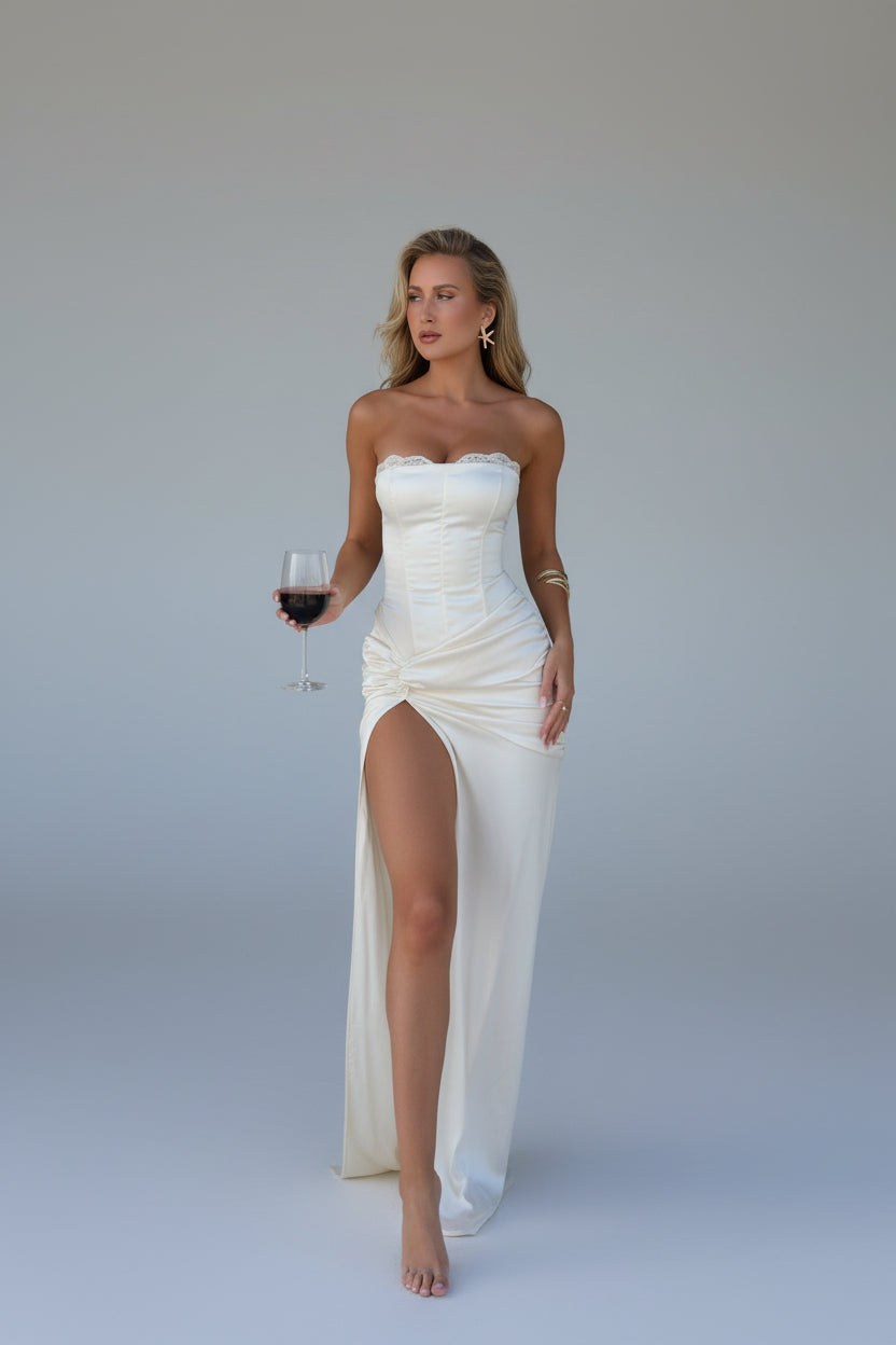 Lara | Corset Slit Dress Lara | Corset Slit Dress