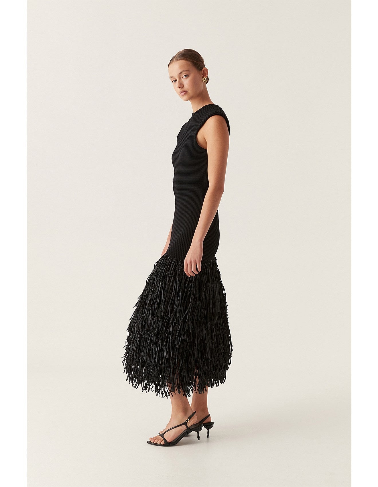 Rafia | Midi Backless Dress