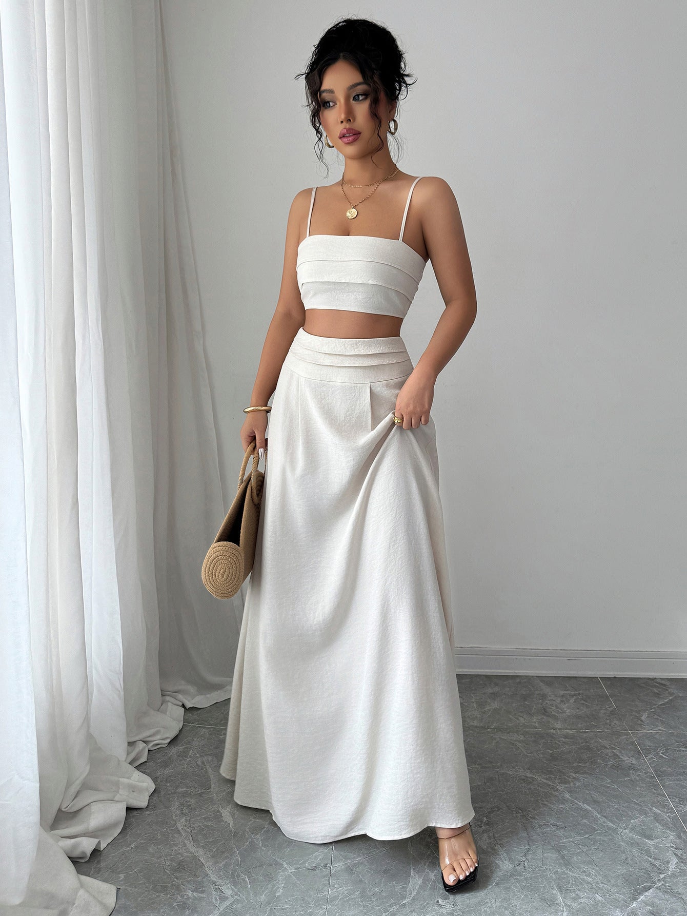 Celeste Ruched Skirt Set