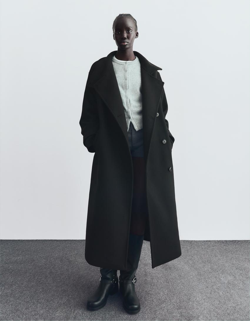 Long High Neck Coat