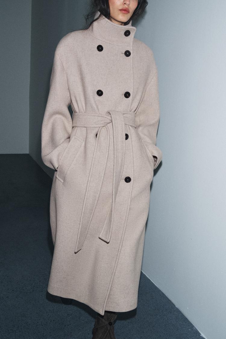 Amara Belted Wool Coat
