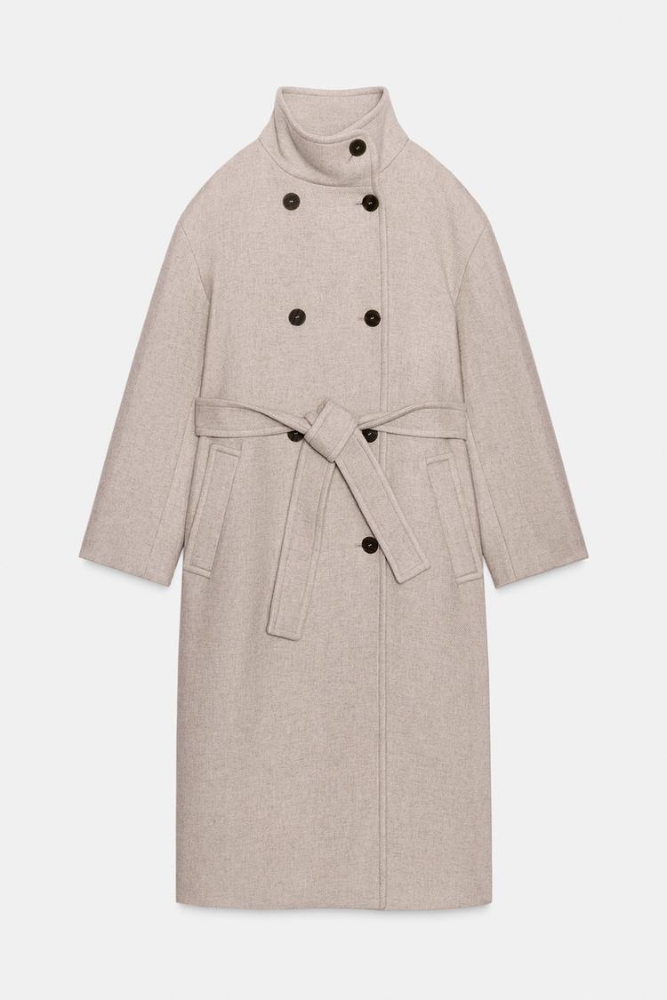 Amara Belted Wool Coat