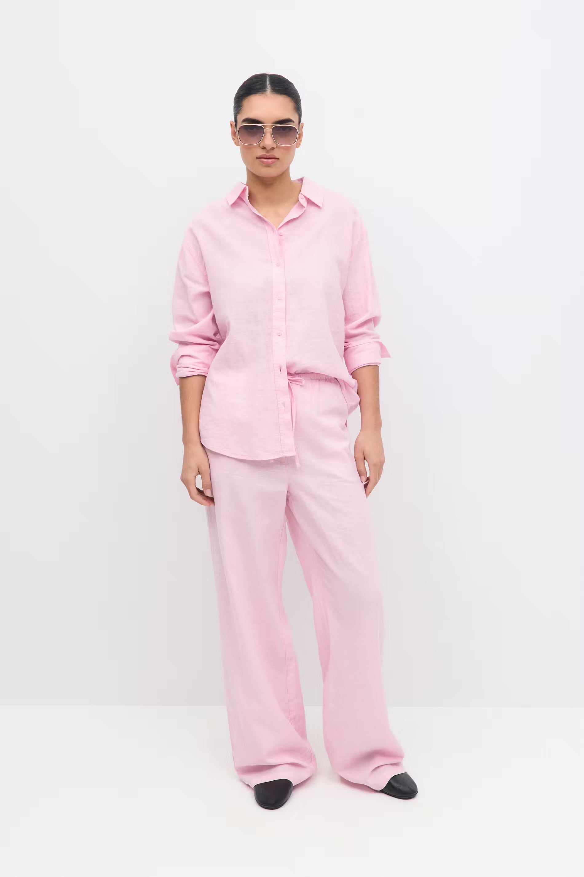 Amaya Linen Blend Trousers