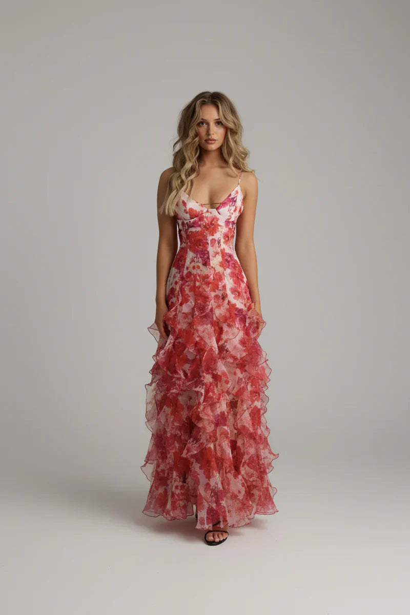 Gabrielle Ruffle Dress