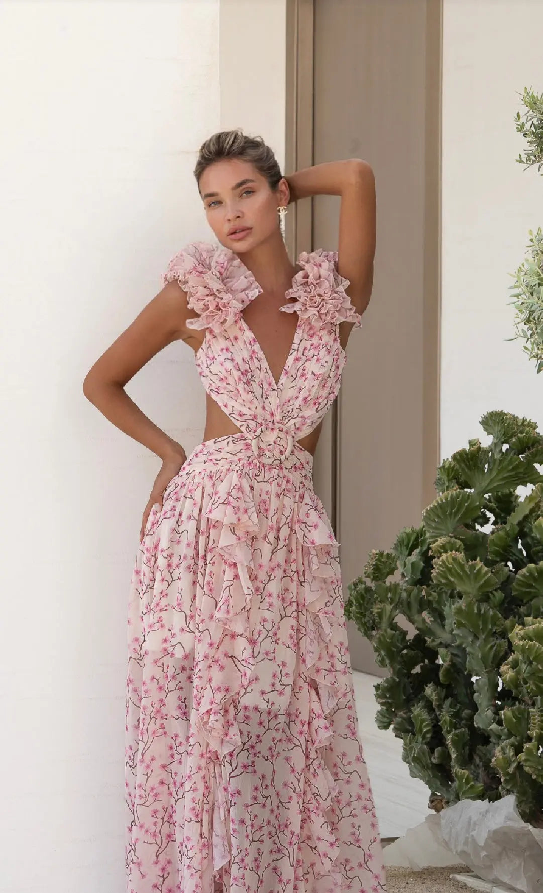 PINK CASSINI DRESS
