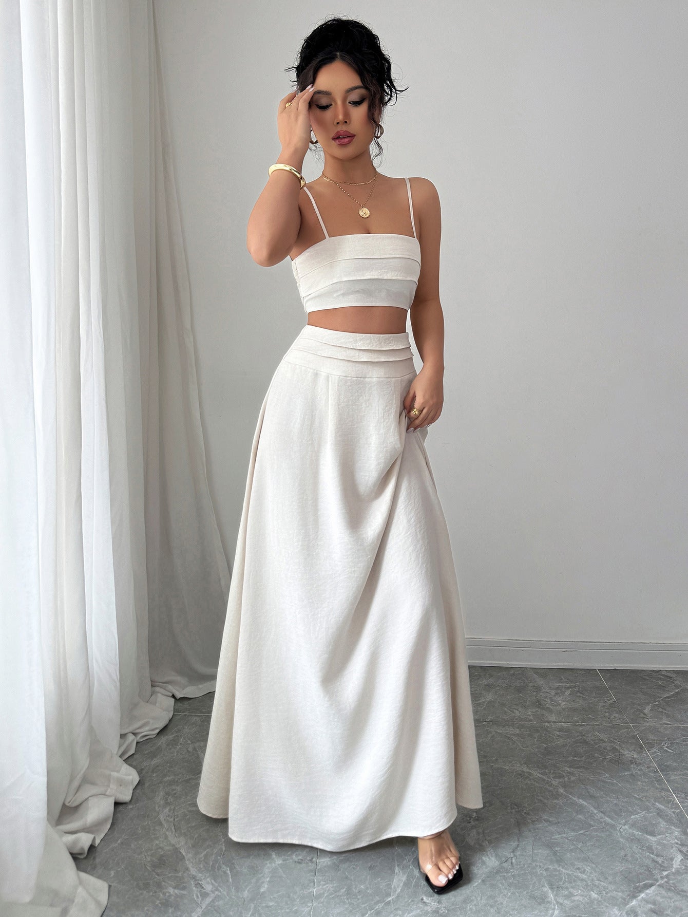 Celeste Ruched Skirt Set