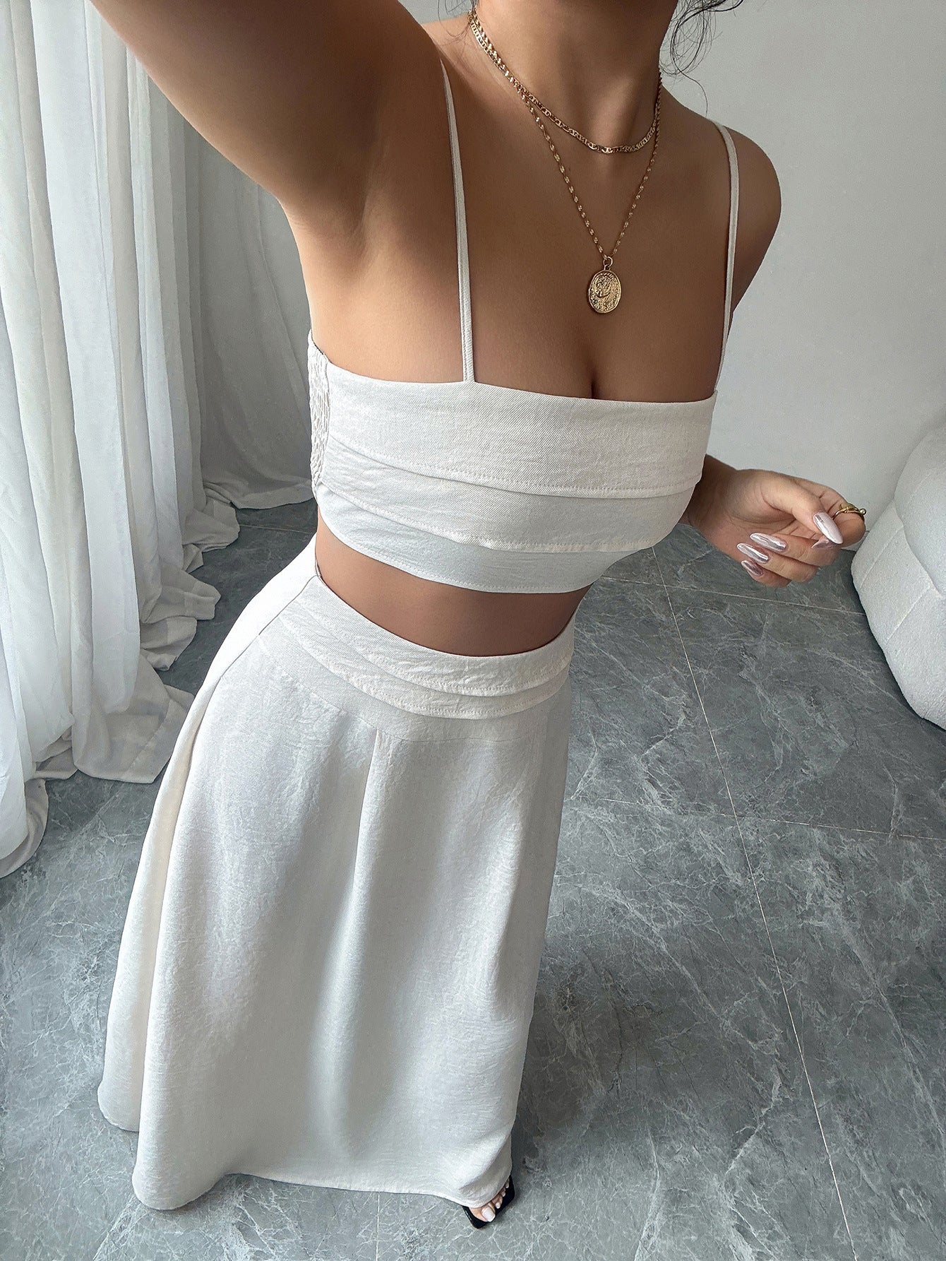 Celeste Ruched Skirt Set